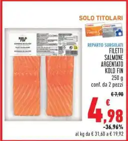 Conad FILETTI SALMONE ARGENTATO KOLD FIN offerta