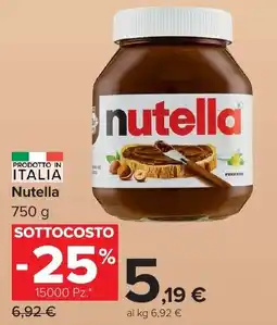 Carrefour Market Nutella offerta