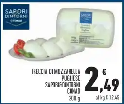 Conad TRECCIA DI MOZZARELLA PUGLIESE SAPORI&DINTORNI CONAD offerta