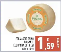 Conad Formaggio Ovino Brigante offerta