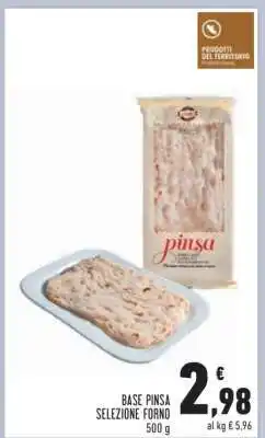 Conad BASE PINSA SELEZIONE FORNO offerta