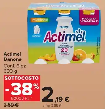 Carrefour Market Actimel Danone offerta