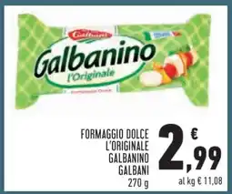 Conad Formaggio Dolce L'Originale Galbanino Galbani offerta