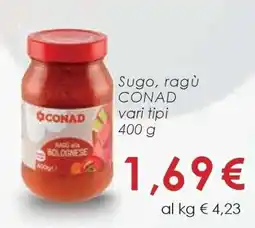 Conad Sugo, Ragù Conad offerta