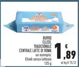 Conad BURRO ELLEDI, TRADIZIONALE CENTRALE LATTE DI ROMA offerta