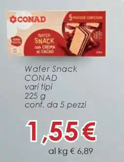 Conad WAFER SNACK offerta