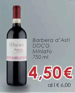 Conad Barbera d’Asti DOCG Miniato offerta