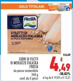 Conad CUORI DI FILETTI DI MERLUZZO D’ALASKA FROSTA offerta