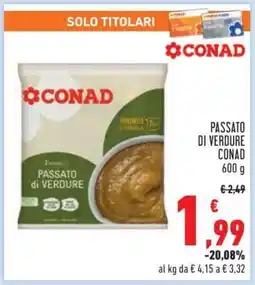 Conad PASSATO DI VERDURE CONAD offerta