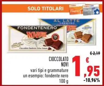 Conad Cioccolato Novi offerta