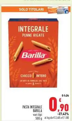 Conad PASTA INTEGRALE BARILLA offerta
