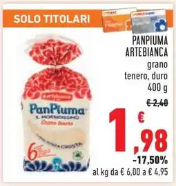 Conad PANPIUMA ARTEBIANCA offerta