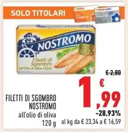Conad FILETTI DI SGOMBRO NOSTROMO offerta