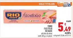 Conad Tonno Filo d’Olio Rio Mare offerta