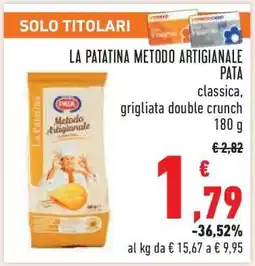 Conad La Patatina Metodo Artigianale Pata offerta