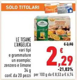 Conad LE TISANE L'ANGELICA offerta