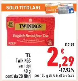 Conad TEA TWININGS offerta