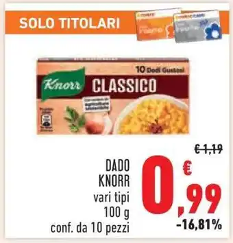 Conad DADO KNORR offerta