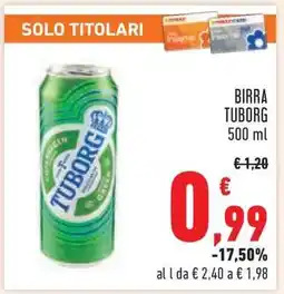 Conad Birra Tuborg offerta