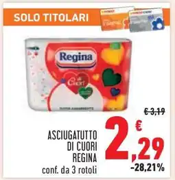 Conad ASCIUGATUTTO DI CUORI REGINA offerta
