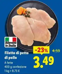 Lidl Filetto di petto di pollo offerta