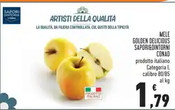 Conad Mele Golden Delicious Sapori&Dintorni Conad offerta