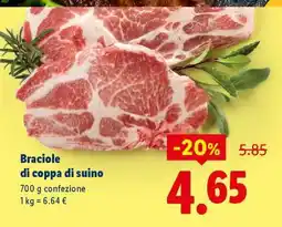 Lidl Braciole Di Coppa Di Suino offerta