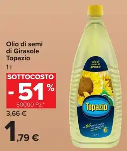 Carrefour Market Olio di semi di Girasole Topazio offerta