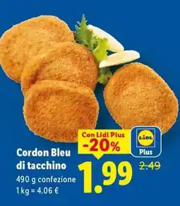 Lidl Cordon Bleu di tacchino offerta