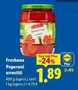 Lidl Freshona Peperoni arrostiti offerta