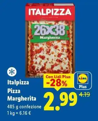 Lidl ITALPIZZA PIZZA MARGHERITA offerta