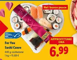 Lidl For You Sushi Cuore offerta