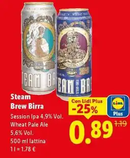 Lidl Steam Brew Birra offerta