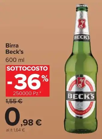 Carrefour Market Birra Beck's offerta