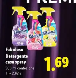 Lidl Fabuloso Detergente casa spray offerta