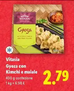 Lidl Vitasia Gyoza con Kimchi e maiale offerta