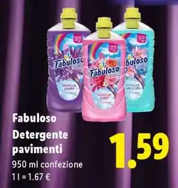 Lidl Fabuloso Detergente Pavimenti offerta