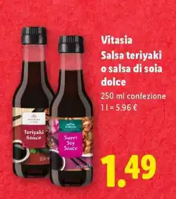 Lidl Vitasia Salsa teriyaki o salsa di soia dolce offerta