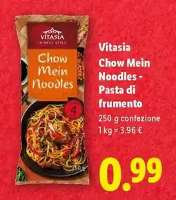 Lidl Vitasia Chow Mein Noodles - Pasta di frumento offerta