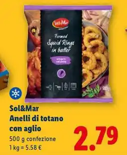 Lidl Sol&Mar Anelli di totano con aglio offerta