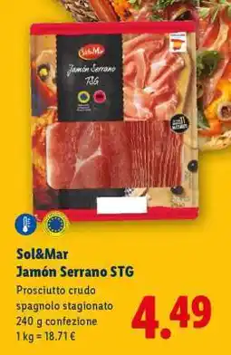 Lidl Sol&Mar Jamón Serrano STG offerta