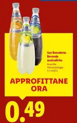 Lidl San Benedetto Bevande analcoliche offerta