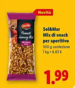 Lidl Sol&Mar Mix di snack per aperitivo offerta