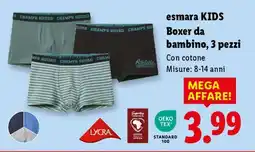 Lidl esmara KIDS Boxer da bambino, 3 pezzi offerta