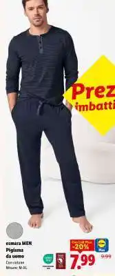 Lidl esmara MEN Pigiama da uomo offerta