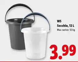 Lidl W5 Secchio, 12 L offerta