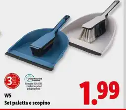 Lidl W5 Set paletta e scopino offerta