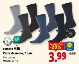 Lidl esmara MEN Calze da uomo, 7 paia offerta