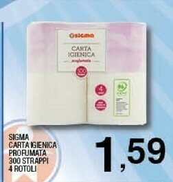 Sigma Sigma carta igienica profumata offerta