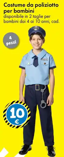 Tedi Costume da poliziotto per bambini offerta